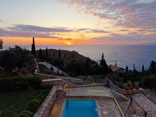 Agios Nikitas Villa | Villa Thetis with private pool where the sunsets fade away