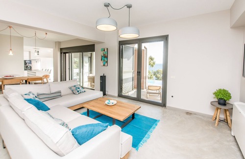Evgiros Villa | Cape villa, be blown away by breathtaking waterfront luxury villa!