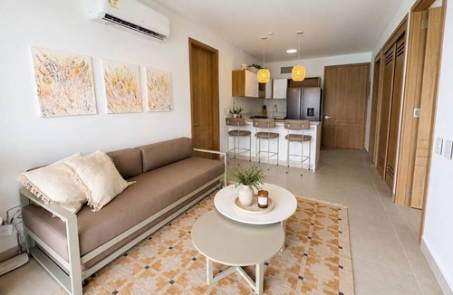 Cartagena District Apartment | Family apartment overlooking the Crystal Lagoon Baia Kristal in Cartagena