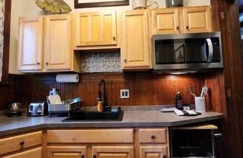 Town of Concord Apartment | Historic Springville Train Station 2-Bedroom Hotel Apartment With Private Patio