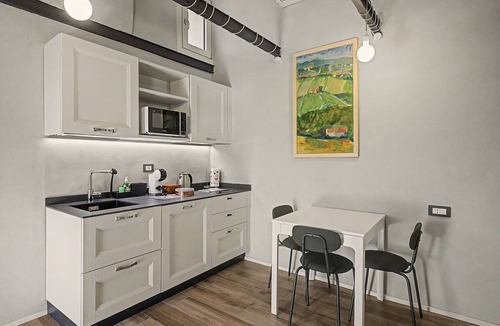 Dogliani Apartment | Panoramic Loft Apartment "Rose" with Private Balcony, View, Wi-Fi & Air Conditioning