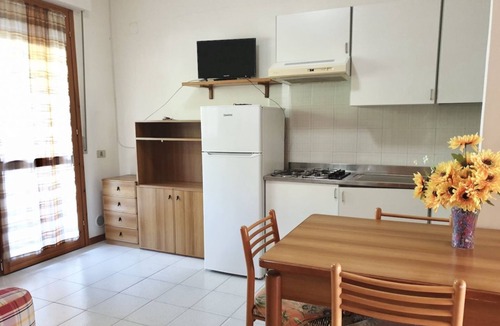 Marina di Bibbona Apartment | Two-room apartment for 4 people consisting of a living room with kitchenette, double or twin sofa bed, a double bedroom; bathroom with shower. They can be on the ground floor or first floor. Balcony or garden equipped with table and chairs. C