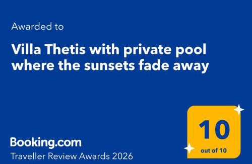 Agios Nikitas Villa | Villa Thetis with private pool where the sunsets fade away
