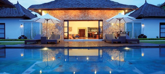 A stunning 5-bdr villa nestled amidst swaying coconut palms and ocean views in Nusa Tenggara Bar.
