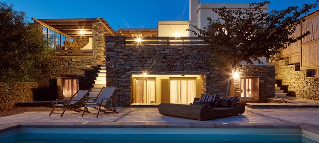 Adjoining 7 Bedroom Villas with private pools in Tinos