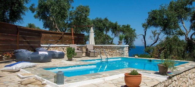 Aetheris Suite, Divine Sea Views, Private Pool, Furnished Terrace, Paxos in Paxos