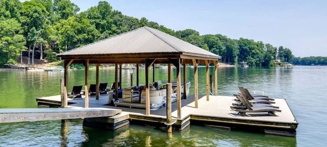 Architectural Lakefront Luxury Retreat with Private Dock near Lake Norman State Park, North Carolina in Sherrills Ford