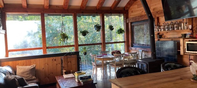 Basecamp Lodge Winter Retreat sleeps 3-9 guests in Saint Johnsbury