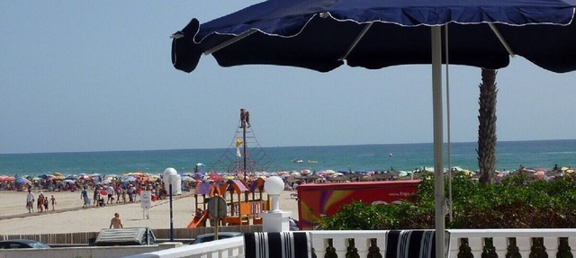 Beach villa with private pool on ocean front Air con WIFI La Zenia beach in Orihuela