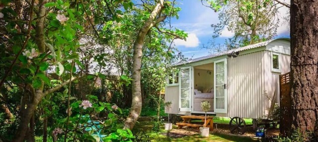 Beautiful Shepherds Hut B&B nr Stonehenge, Avebury, Salisbury, Bath - WiFi, TV in Haxton