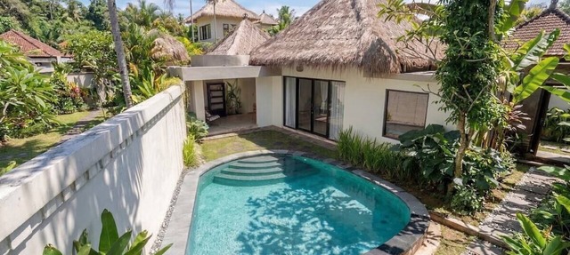 Boho 2BR w Pool+Patio+Garden in Peaceful Ubud in Gianyar Regency