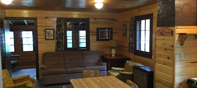 CABIN #4 (Bear) Beautiful knotty pine cabin tucked back by the woods! in Max