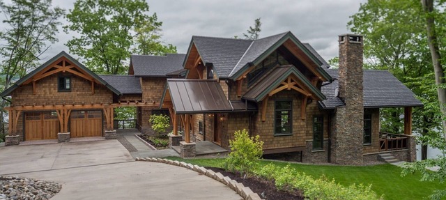 Dramatic Lakefront Timberframe Home in Ithaca