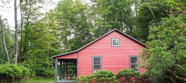 Little red house just outside of Woodstock in Bearsville
