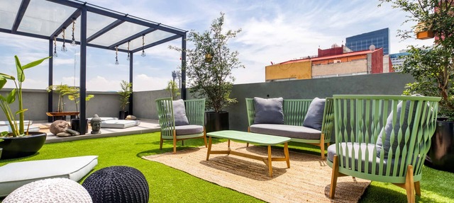 Lux 3BR Apt | 2 Cool Rooftops+FirePit+B/Center+Gym in Ciudad de México
