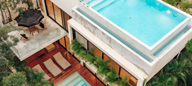 Luxury 4 Level Villa in Aldea Zama+Rooftop Infinity Pool+Private Backyard Pool in Tulum