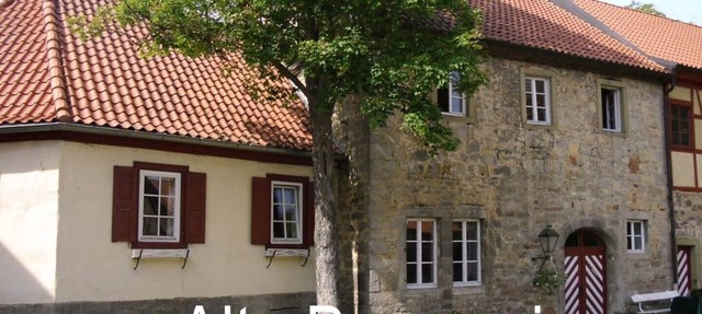 Moated castle Unsleben, old brewery in Unsleben