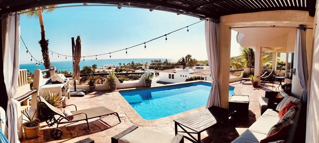 Pacific Ocean View in Pedregal- Mexican Chic 4 Bedroom Private Villa with Pool in Cabo San Lucas B.C.S