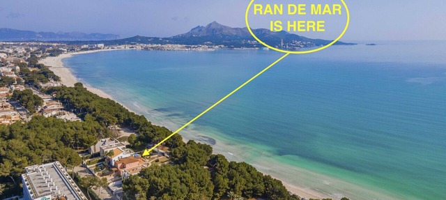 RAN DE MAR Villa First sea line for 8 persons WiFi and AC in Alcúdia