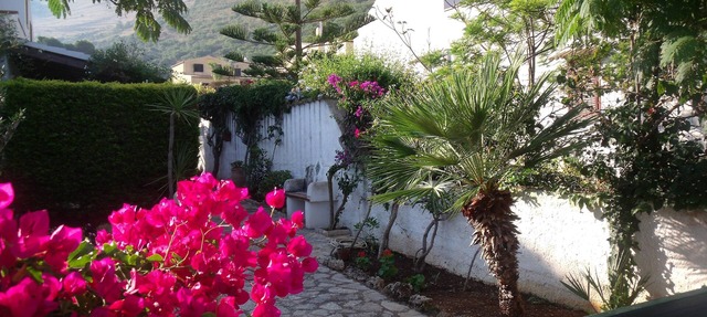 Red bougainvillea - sea view - 2 steps from the bay. Parking - WiFi in San Vito Lo Capo