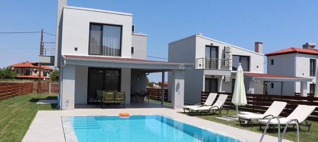 Small beautifully located resort with private pools. in Skotina
