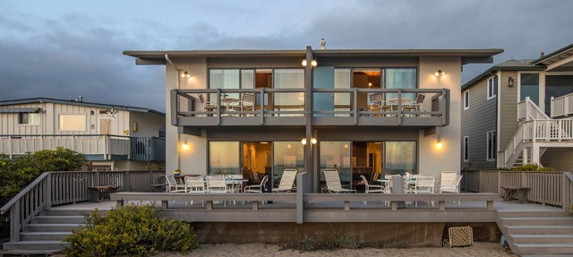 Spacious Oceanfront Coastal Duplex Steps to Sand, Dining & Stunning Water Views in Carpinteria
