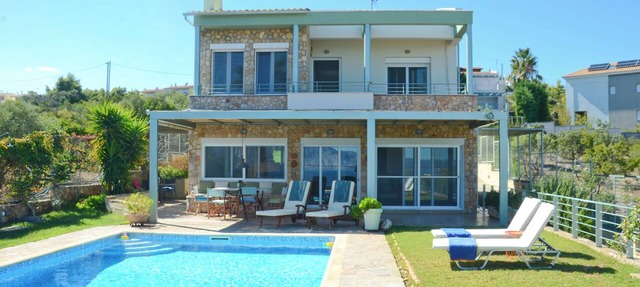 Spacious, Shiny, SeaView Villa, in Theologos in Theologos