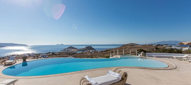 Spectacular Kalafatis Villa | 5 Bedrooms | Villa Vibhu | Private Jacuzzis in Mykonos