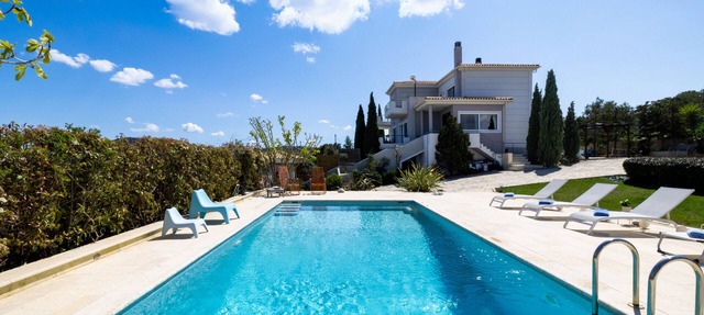 Unique Luxury villa Abelos near Airport and Athens centre, close to sandy Beach. in Artemida