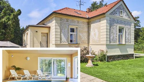 Vila Fontána s krytým bazénem in Planá nad Lužnicí