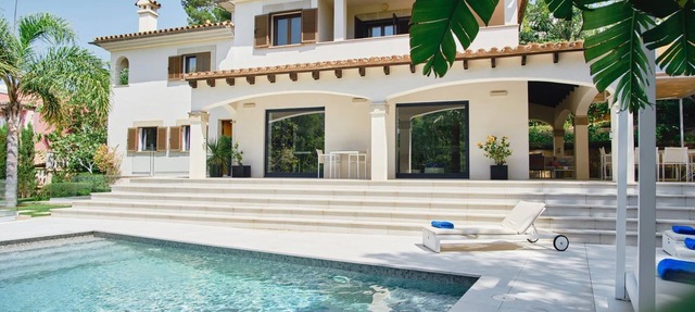 Villa Zafiro in Port Portals with privat pool and garden vacation rent Mallorca in Portals Nous